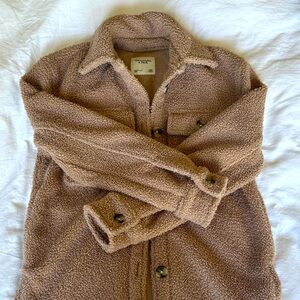 Abercrombie & Fitch Sherpa Shirt Jacket